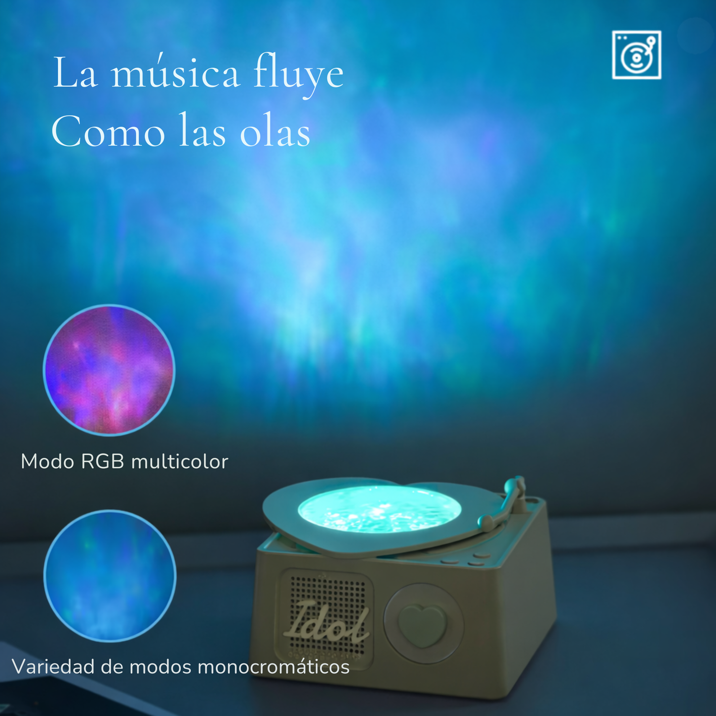 Luz de proyección de ondas